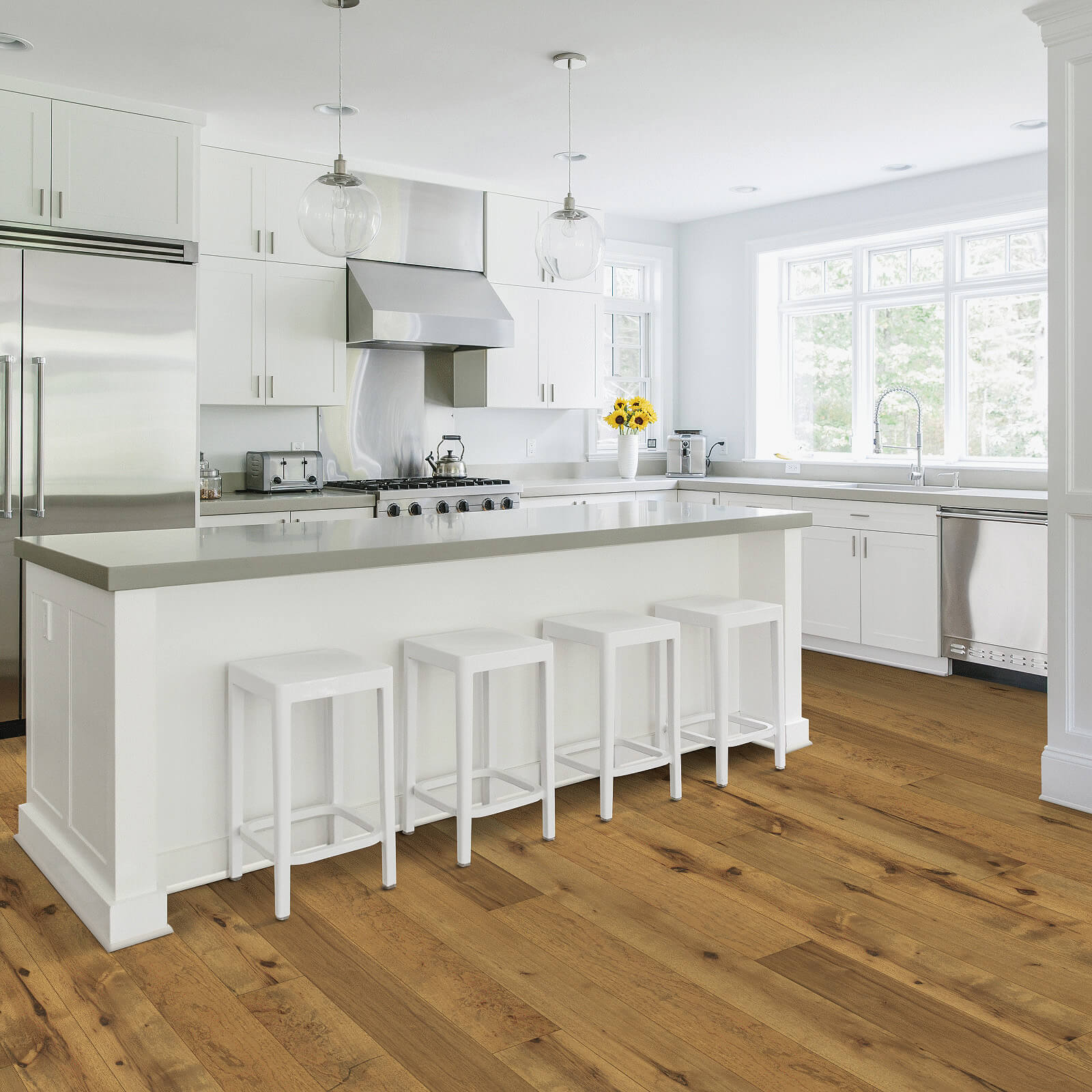 Kitchen white interior | The Flooring Center