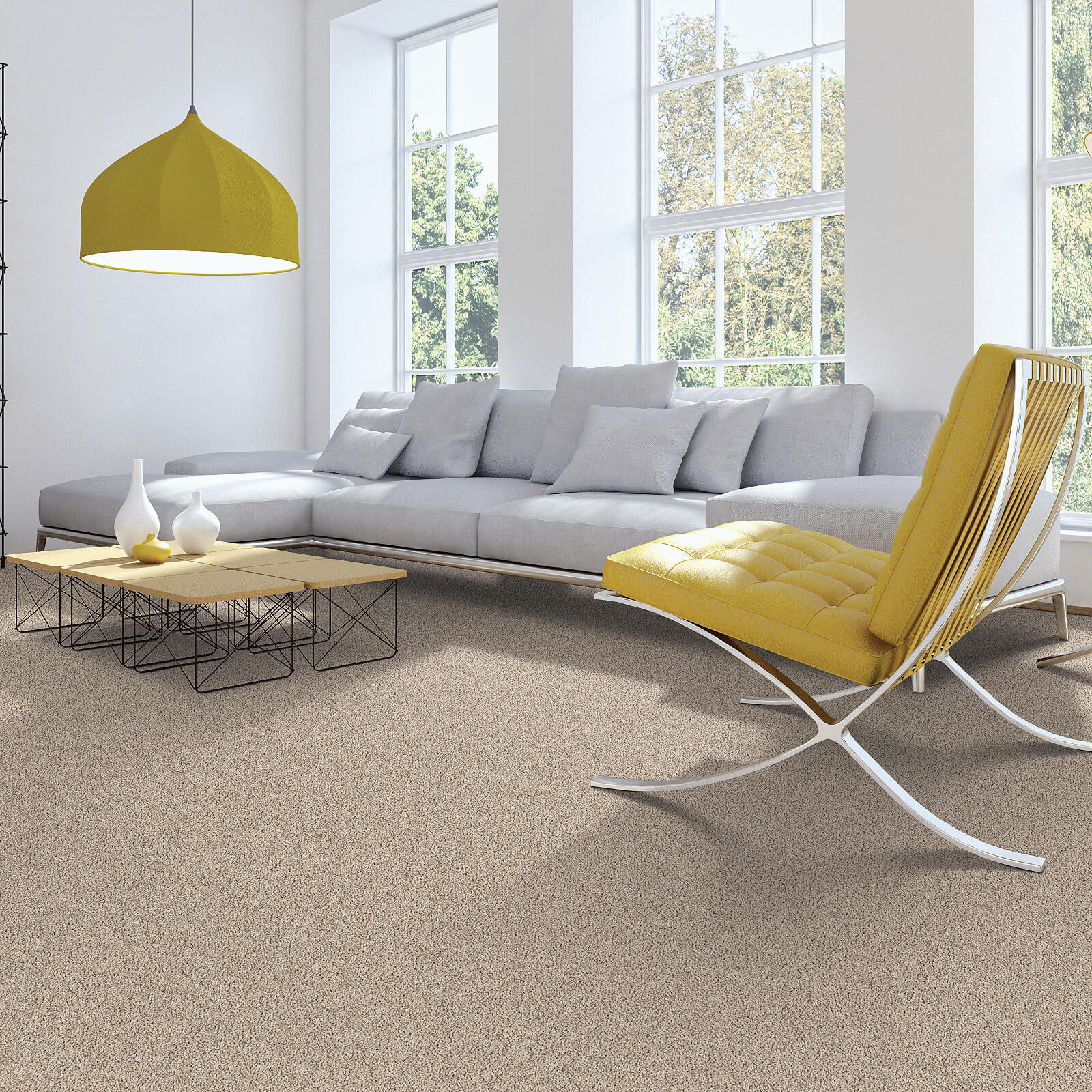 Living room carpet floor | The Flooring Center