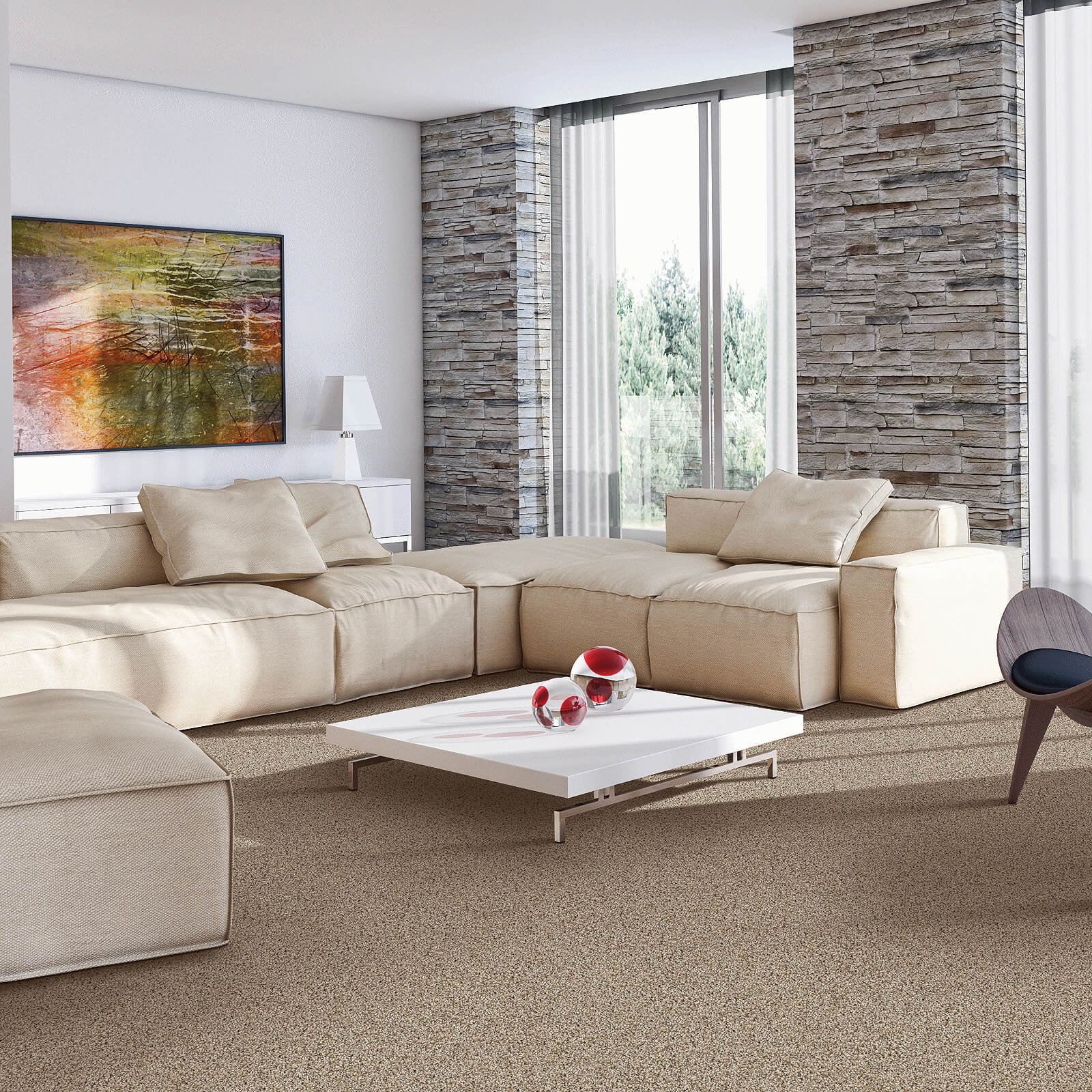 Modern living room carpet flooring | The Flooring Center